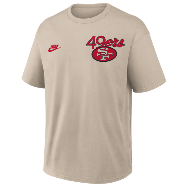Nike NFL 49ers Rewind T-Shirt - Men's - Beige - Image 2