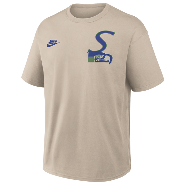 Nike NFL Seahawks Rewind T-Shirt - Men's - Beige - Image 2