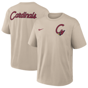 Nike Cardinals Rewind Short Sleeve T-Shirt - Men's - Beige