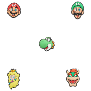 Crocs Jibbitz Charms Super Mario (5-Pack) - Adult - Multicolor/Multi