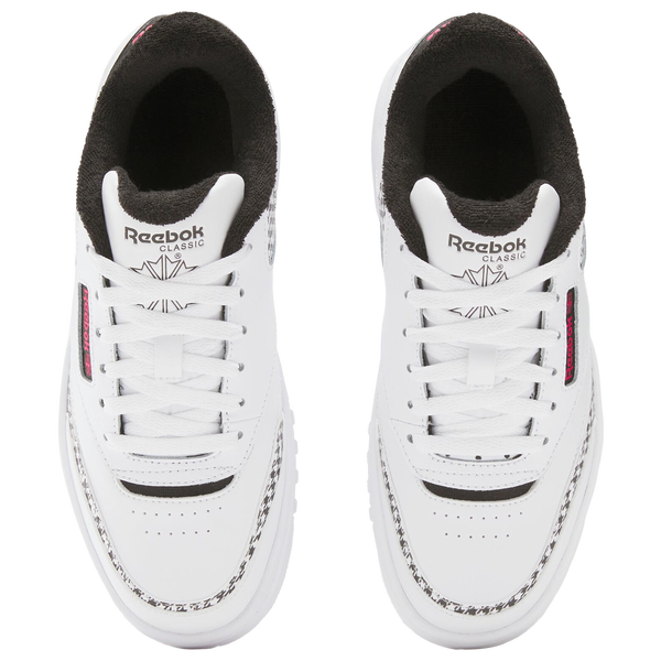 Reebok Club C Extra - Girls' Grade School - Black/Bold Pink/White - Image 4
