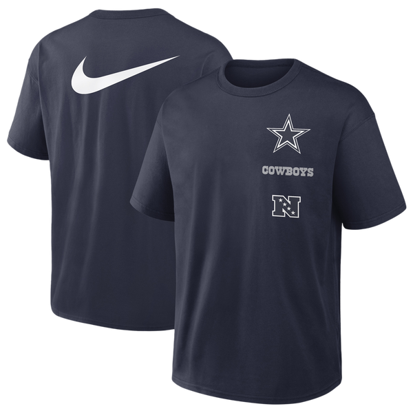 Nike Cowboys Primetime Short Sleeve T-Shirt - Men's - Navy