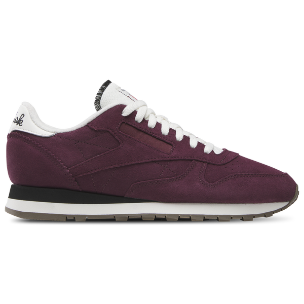 Reebok Classic Leather - Men's - Black/Black Cherry/Chalk
