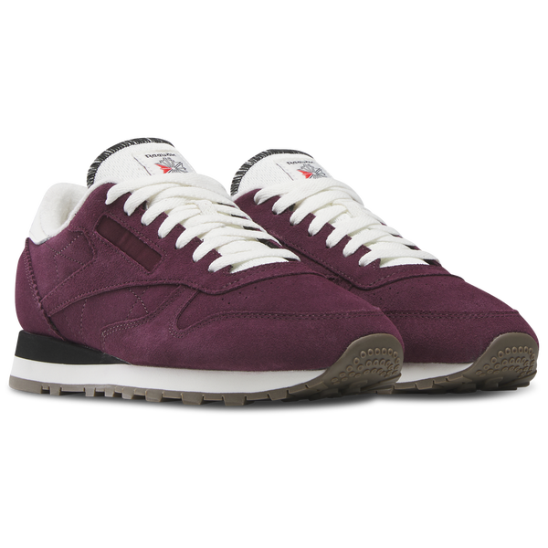 Reebok Classic Leather - Men's - Black/Black Cherry/Chalk - Image 3