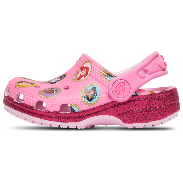 Crocs Disney Princess Classic Clogs - Girls' Toddler - Multi/Multi - Image 3