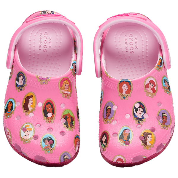 Crocs Disney Princess Classic Clogs - Girls' Toddler - Multi/Multi - Image 6