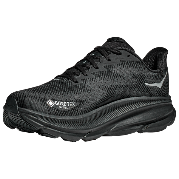 HOKA Clifton 9 GTX - Men's - Black/Black/Black - Image 2