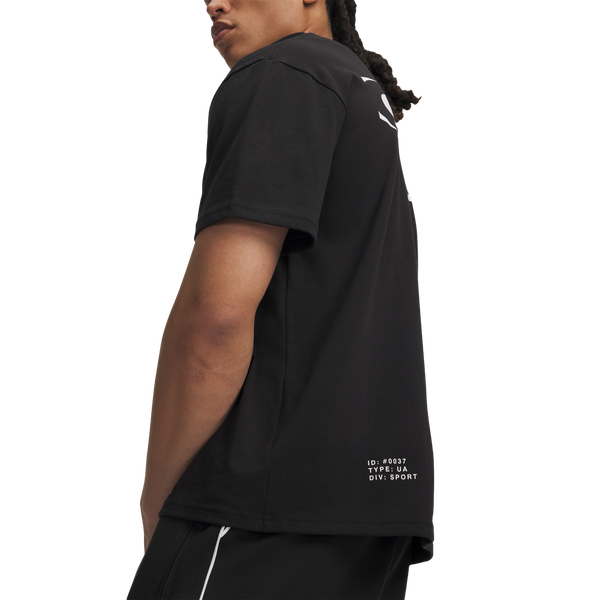 Under Armour HWT Echo Logo T-Shirt - Men's - Black/Black - Image 3