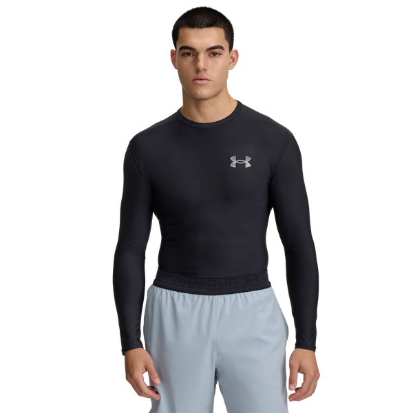 Under Armour Heatgear OG Compression Long Sleeve - Men's - Black/Chrome