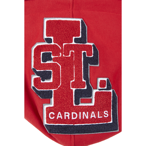 Pro Standard CARDINALS MASH UP M RIB FLC PO HOODIE - Men's - Red/Red/Midnight Navy - Image 8