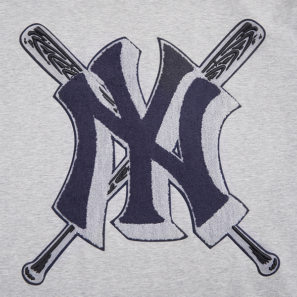 Pro Standard YANKEES MASH UP SJ TEE - Men's - Heather Grey - Image 7