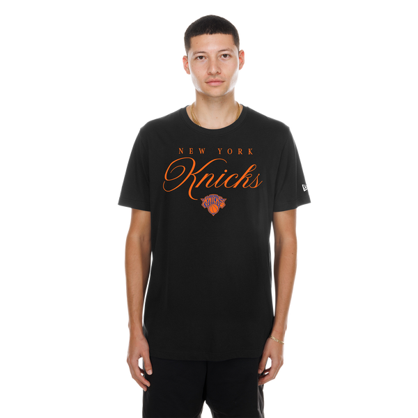 New Era Knicks Eastern Conference Graphic T-Shirt - Men's - Black/Orange