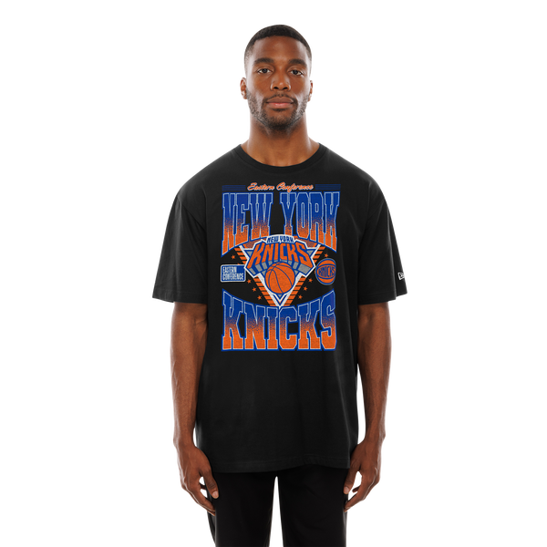 New Era Knicks Eastern Conference Graphic T-Shirt - Men's - Black