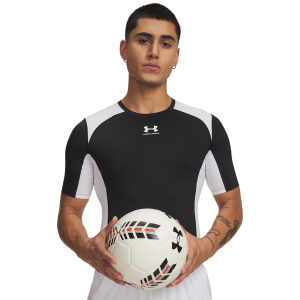 Under Armour HG Armour Color Block Short Sleeve T-Shirt - Men's - Black