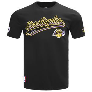 Pro Standard LAKERS SCRIPT TAIL SJ TEE - Men's - Black