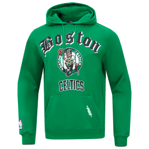 Pro Standard CELTICS OLD ENGLISH FLC PO HOODIE - Men's - Kelly Green