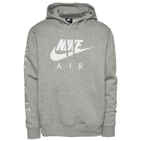 Nike Just Do It Hoodie - Men's - Grey/White