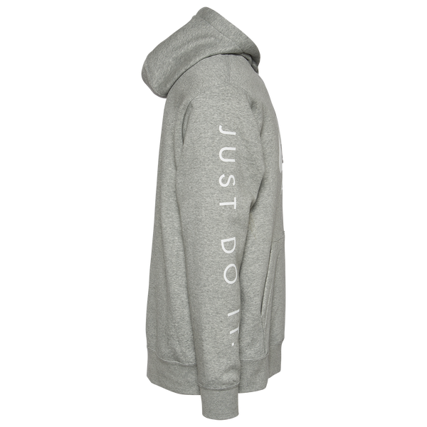 Nike Just Do It Hoodie - Men's - Grey/White - Image 4