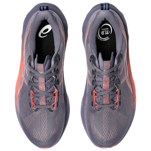 ASICS® Novablast 5 - Men's - Greyish Purple/Coral Reef - Image 4