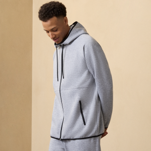 CSG Active At Ease Full-Zip Hoodie - Men's - Grey/Grey