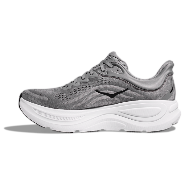 HOKA Bondi 9 - Men's - White/Grey/Black - Image 2