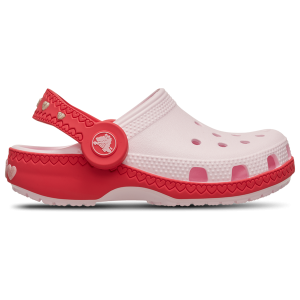 Crocs Vday Clogs With Heart Back Strap - Girls' Toddler - Digital Raspberry/Pink Milk
