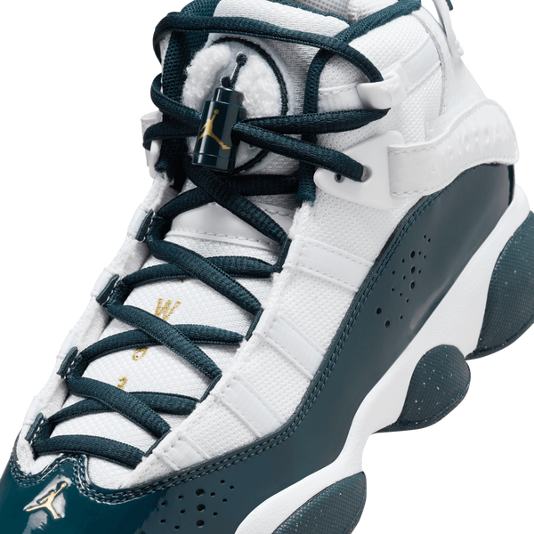 Jordan 6 Rings - Boys' Grade School - White/Metallic Gold/Armory Navy - Image 7