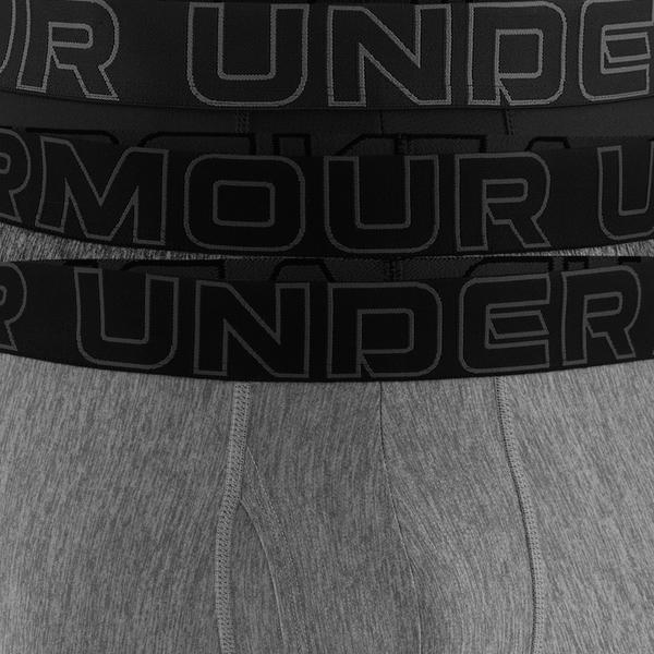 Under Armour Performance Tech Boxer Brief- Solid 9 IN 3PK - Men's - Castlerock/Steel/Black - Image 6