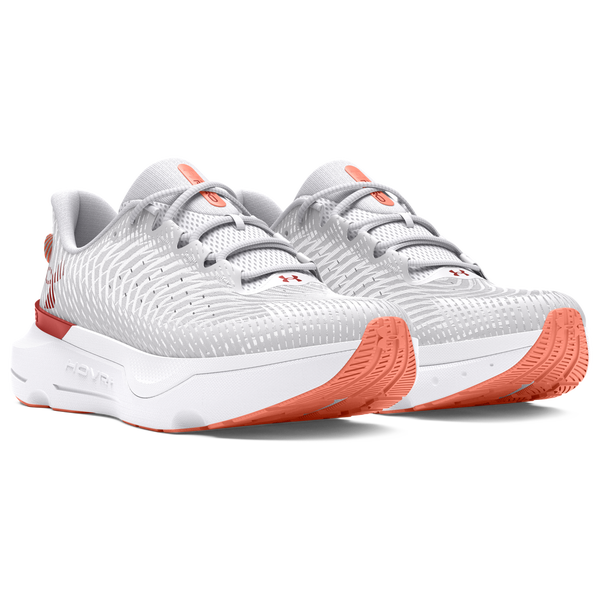 Under Armour Infinite Pro - Men's - White/Halo Grey/Earthen Orange - Image 3