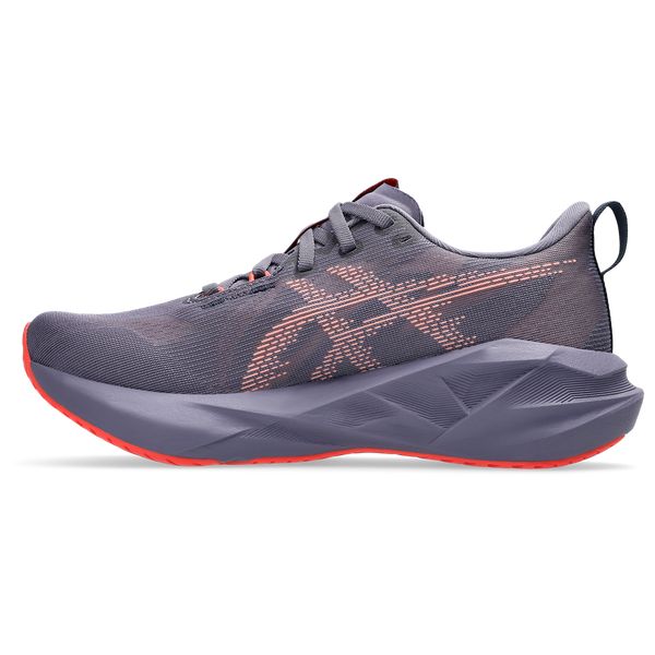 ASICS® Novablast 5 - Women's - Grey/Purple/Coral Reef - Image 2