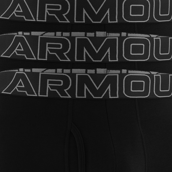 Under Armour Performance Cotton Brief- Solid 6IN 3PK - Men's - Black/Black/Black - Image 6