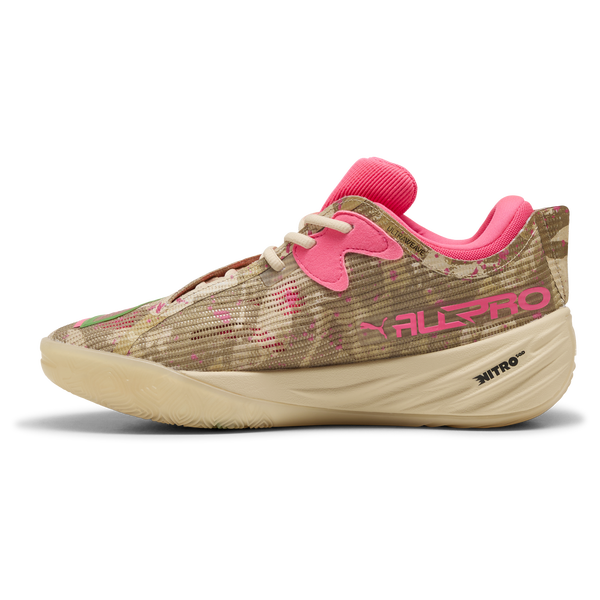 PUMA All-Pro Nitro 2 Flau'jae - Men's - Sand Dune/Green Fruit/Pure Pink - Image 2