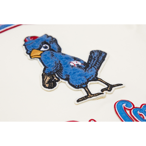 Pro Standard CARDINALS RETRO CLASSIC SJ STRIPED TEE - Men's - Eggshell/University Blue - Image 8