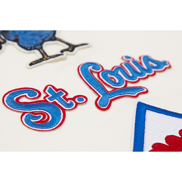 Pro Standard CARDINALS RETRO CLASSIC SJ STRIPED TEE - Men's - Eggshell/University Blue - Image 10