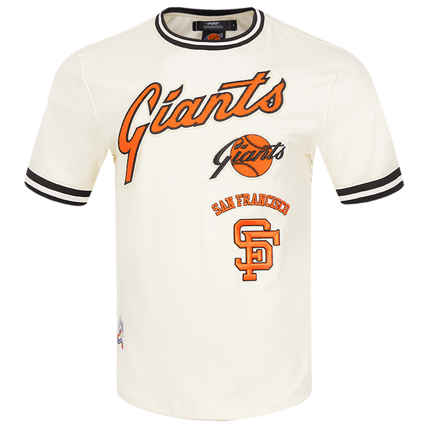 Pro Standard GIANTS RETRO CLASSIC DK TEE - Men's - Eggshell/Black