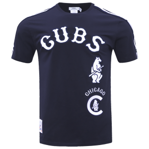 Pro Standard CUBS RETRO CLASSIC SJ STRIPED TEE - Men's - Midnight Navy