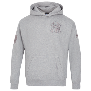 Pro Standard Yankees Pullover Hoodie - Men's - Dark Heather Gray