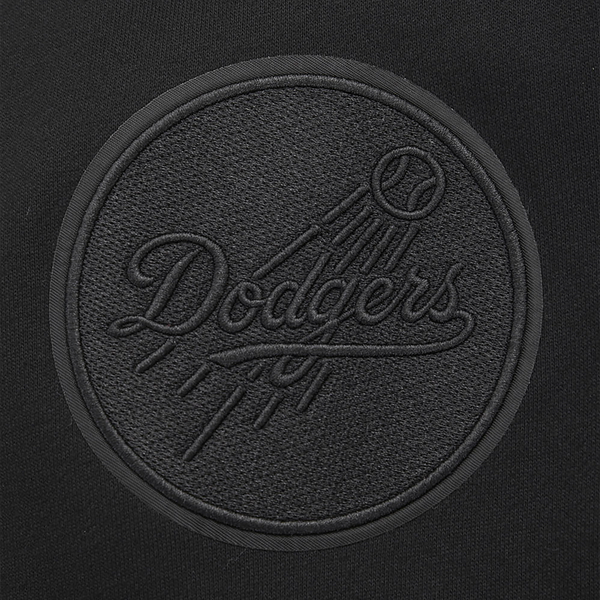 Pro Standard DODGERS NEUTRAL DROP SHOULDER FLC PO HOODIE - Men's - Black - Image 5