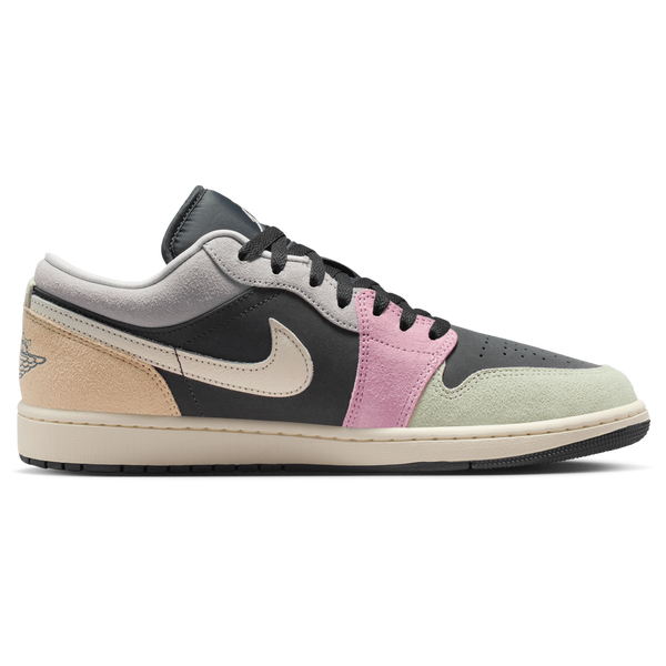 Jordan Air Jordan 1 Low SE - Men's - Grey/Pink/Green