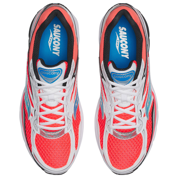 Saucony Progrid Omni 9 - Men's - White/Black/Viz Red - Image 4