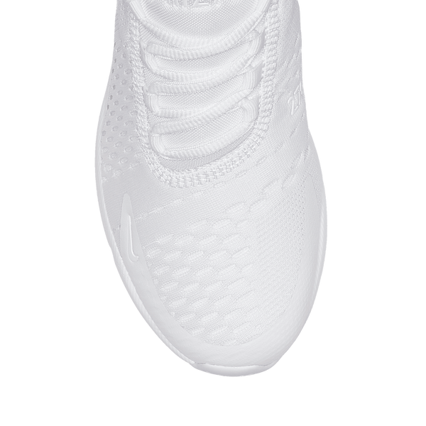 Nike Air Max 270 - Boys' Grade School - White/White/Metallic Silver - Image 4