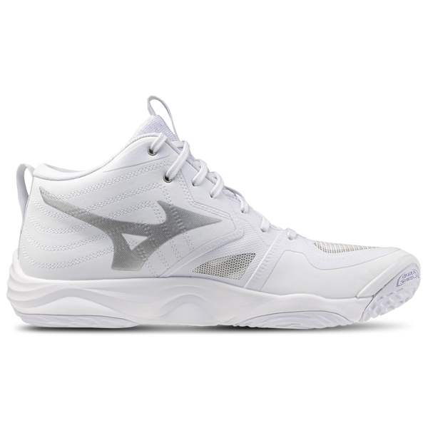Mizuno Wave Momentum Elite Mid - Men's - White/Metallic Grey - Image 2