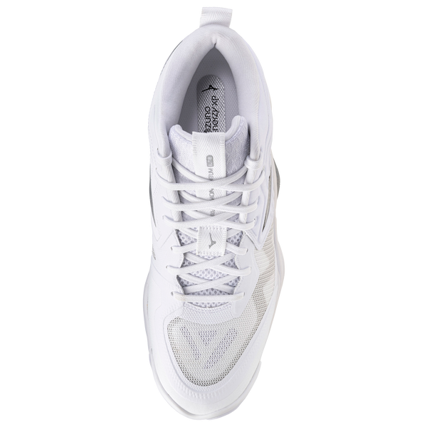 Mizuno Wave Momentum Elite Mid - Men's - White/Metallic Grey - Image 4
