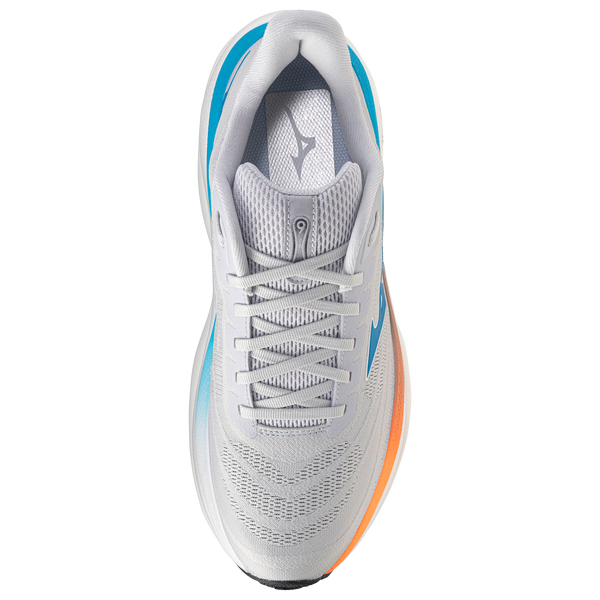 Mizuno Wave Sky 9 Wide - Men's - Grey/Blue - Image 4