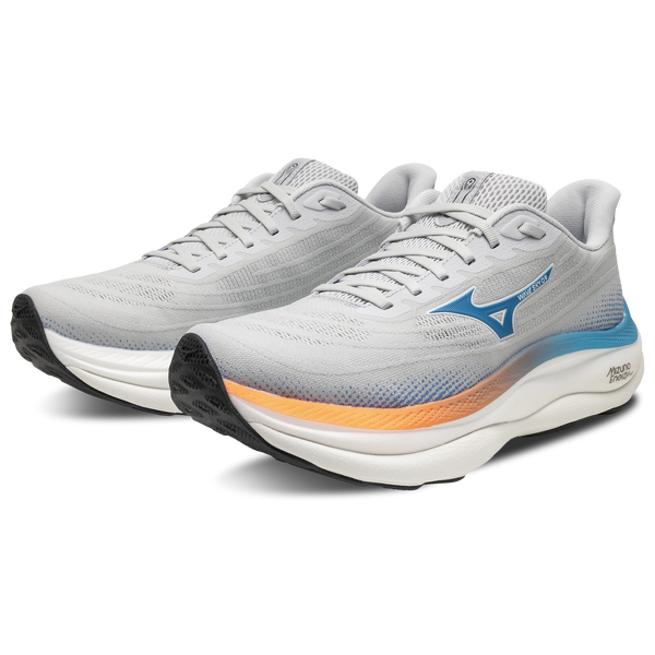 Mizuno Wave Sky 9 Wide - Men's - Grey/Blue - Image 6