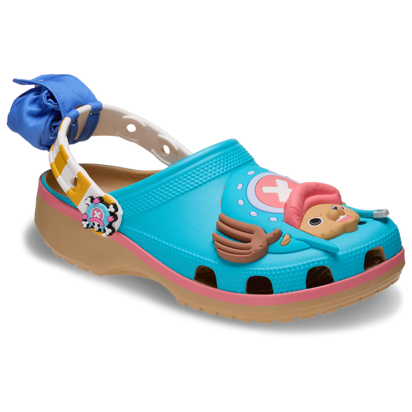 Crocs ONE PIECE Chopper Classic Clogs - Men's - Blue/Pink/Brown - Image 6