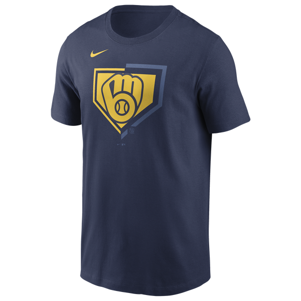 Nike Milwaukee Brewers Icon T-Shirt - Men's - Midnight Navy - Image 2