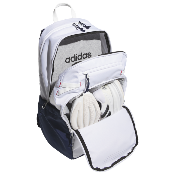 adidas Defender 5 Backpack - Adult - Ruby Red/White/Night Indigo Oure - Image 3