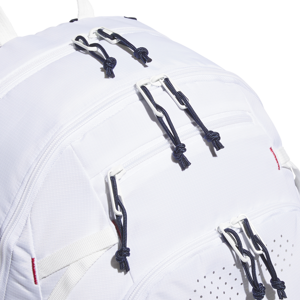 adidas Defender 5 Backpack - Adult - Ruby Red/White/Night Indigo Oure - Image 4