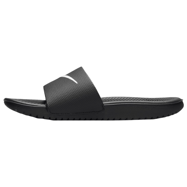 Nike Kawa Slides - Boys' Preschool - Black/White - Image 2